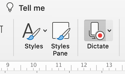 3 Dictation Tool Button